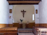 Chapelle Saint Christol commune de Mirabeau  Vue sur le coeur de la chapelle