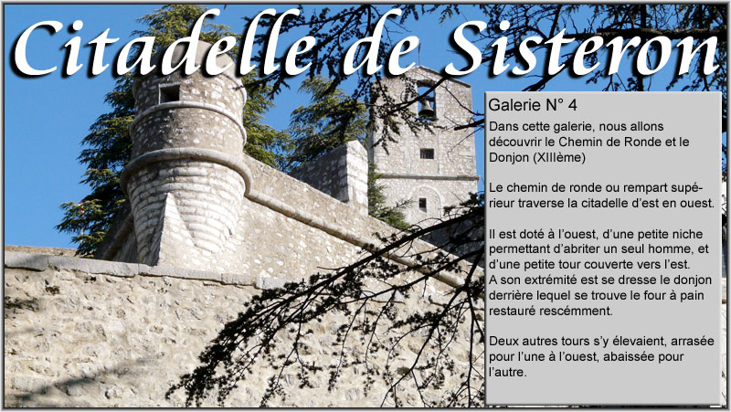 cita-00web.jpg - Citadelle de Sisteron - Le Chemin de Ronde et le Donjon (XIIème)