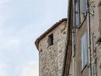 Sisteron  Vue sur la tour des Gents d'Arme (XIIIe) depuis la rue du Jalet