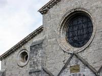 Sisteron  ND des Pommiers (XIIe)  - Cathédrale de style lombard-provençal - Haut de la façade Ouest