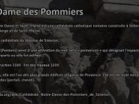 ND des Pommiers  Source : Wikipédia - https://fr.wikipedia.org/wiki/Cathédrale_Notre-Dame-des-Pommiers de Sisteron