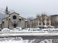 Sisteron sous la neige  Vers la cathédrale ND des Pommiers