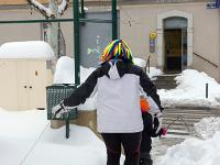 Sisteron sous la neige  Un régal pour les enfants (et les parents !)
