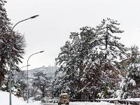 Sisteron sous la neige  Avenue Alsace-Lorraine