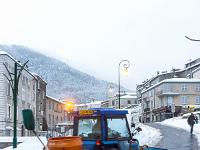 Sisteron sous la neige  Montée depuis les places de l'Horloge et Docteur Robert