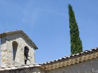 Eglise paroisiale de Bevons (XVII)  Le clocher mur qui n'as plus qu'une seule cloche