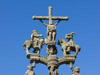 Croix  Bretagne - Finistère - St Marie du Menez-Hom - Les calvaires de la chapelle Sainte Marie (détail)