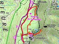 Plateau de Ganagobie - La forêt  IGN Géoportail