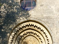Plateau de Ganagobie - Le prieuré  Façade Sud et entrée de l'église (Xe siècle) ...