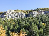 Gorges de Saint-Génis  Vue sur Les Dents  (partie Nord de la montagne d'Aup)