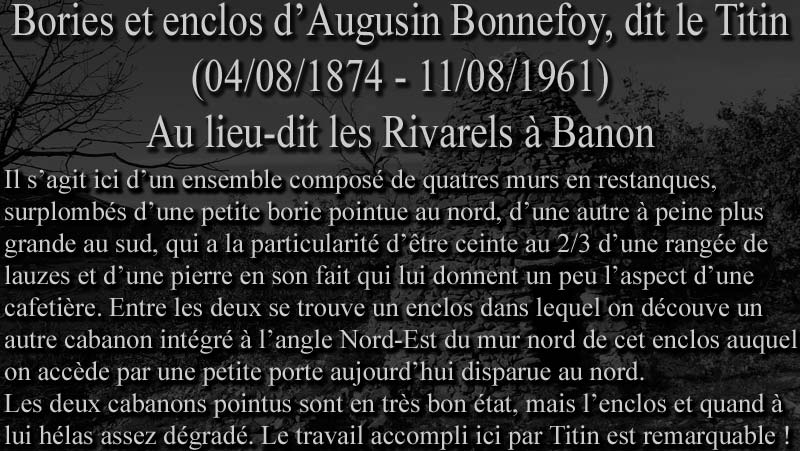 borie-banon-00web.jpg - Bories et enclos d'Augustin Bonnefoy, dit le Titin au lieu dit les Rivarels à Banon