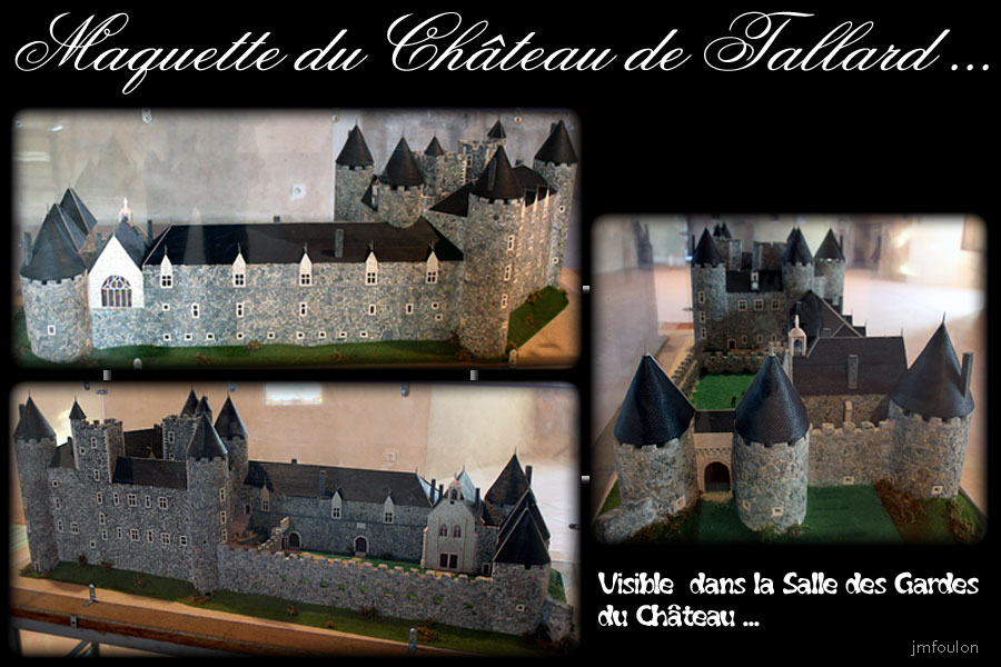 ch-tallard-inter-000-2.jpg - Cette maquette du Château de Tallard dont la partie médiévale est aujourd'hui à l'état de ruines, nous donne une idée concrète de l'aspect qu'avait cette forteresse.