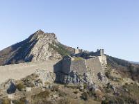 Citadelle de Sisteron  Vue sur la partie Ouest de la citadelle - Bastion et guérite du Buech, chemin de ronde, donjon et chapelle