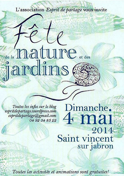 st-vincent-nature-jardin-00.jpg - Fête de la Nature et des Jardins - St Vincent sur Jabron - 04/05/14