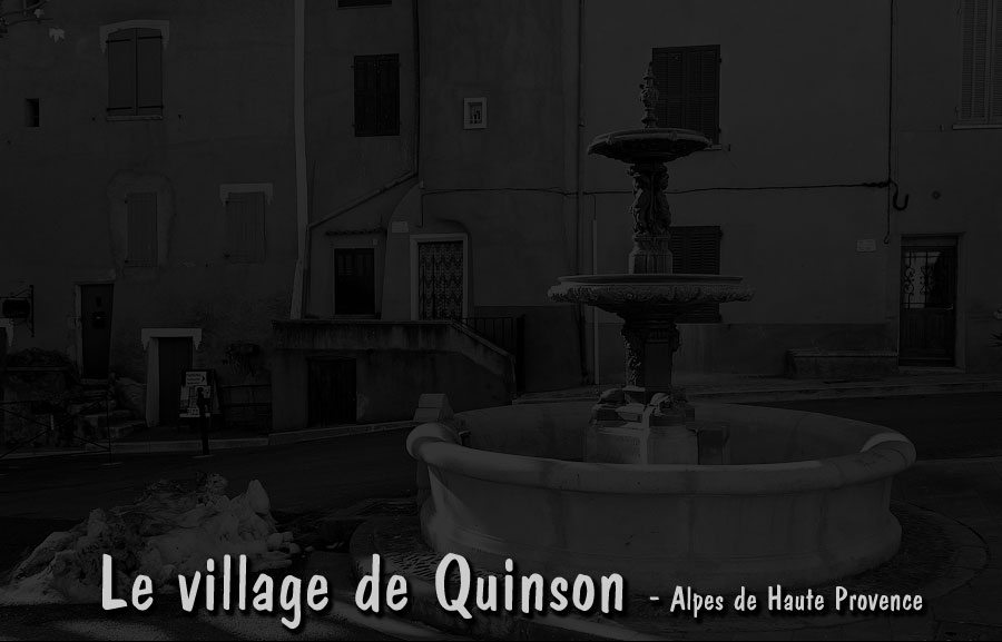 quinson-000.jpg - Le village de Quinson - Alpes de Haute Provence