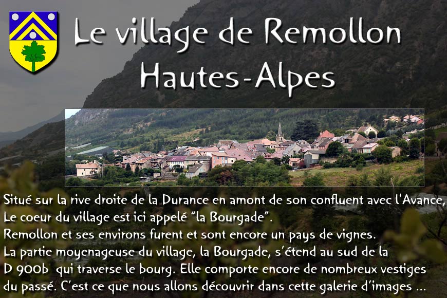 remollon-01.jpg - Le village de Remollon (Hautes Alpes) La Bourgade ou vieux village