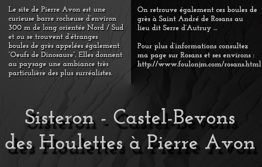 a-introduction.jpg - Sisteron - Castel Bevons. Entre les Houlettes et Pierre Avon