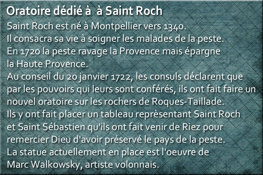 tr-lac-chateau-010-1.jpg - Oratoire dédié à Saint Roch. Pourquoi ? ...