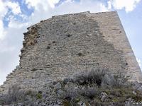 Lachau - Tour du Riable (XIIe)  Mur Ouest de la Tour