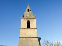 Le Poët - Hautes Alpes  Eglise Saint Pierre - Le clocher (Sud) ...