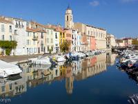 Martigues - L'île  Vue du Quai Marceau, de ses magnifiques façades colorées et du canal St Sébastien