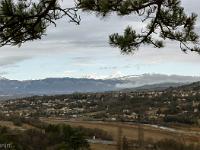 Paysages Ht Provence - Ht Alpes - Var - BDR  Vue vers le Nord et le quartier de la Chuamiane à Sisteron depuis le Collet
