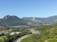 Paysages Ht Provence - Ht Alpes - Var - BDR  Vallée du Buech entre Sisteron et Ribiers depuis le plateau de Soleillet 2/2