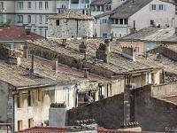 Sisteron - fin septembre 2017  Rue Droite haute, rue du Jalet et la partie haute de la tour des Gents d'Arme