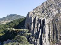Citadelle de Sisteron  Vue sur la Durance et le rocher de la Baume