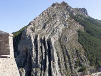 Citadelle de Sisteron  Vue sur la montagne de la Baume et la Durance