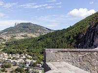 Citadelle de Sisteron  Vue sur la Baume depuis les casemates