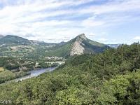 Collet - Champ Brancou - Paysages  Le Buech à sa jonction avec la Durance à Sisteron. Au loin au centre, le quartier de la Baume ...