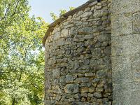 Tour de Porchères  Vue sur la sacristie (Nord) ...
