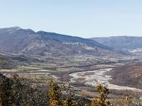 Sisteron -Tour du Molard  Vue sur le Buech et le village de Ribiers