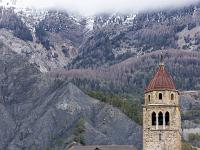 Vallée de l'Ubaye  Faucon de Barcelonnette - La Tour de l'Horloge construite au XIe, sur la base d'une ancienne église romane et reconstruite au XVIe 3/3