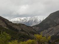 Vallée de l'Ubaye  Montagne enneigée au Nord de Jausiers