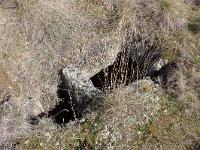 Lazer - Vestiges du site de la Plâtrière  Au sommet de celle-ci, je suis intrigué par une ouverture au sol qui donne sur un trou ...